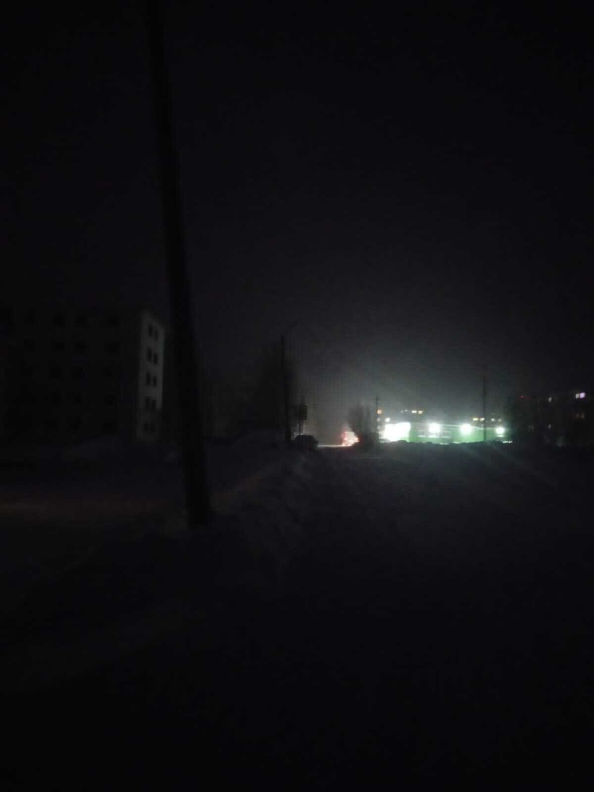 В первый день нового года улицы Васьково погрузились во тьму
